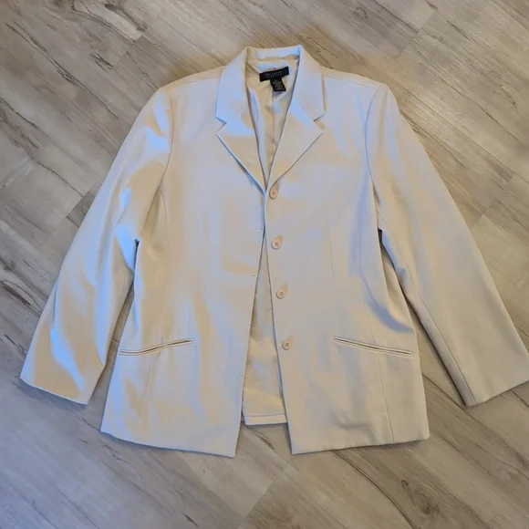 The Limited Off-White Single-Breasted Blazer - Picture 1 of 6